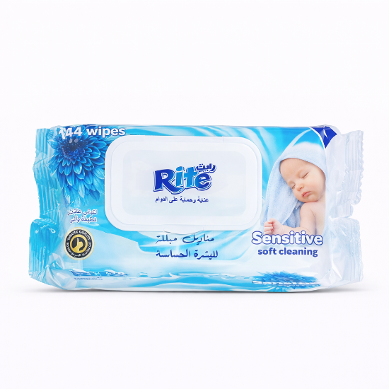صورة مناديل مبللة للبشرة الحساسة Rite 0122 – 144 منديل