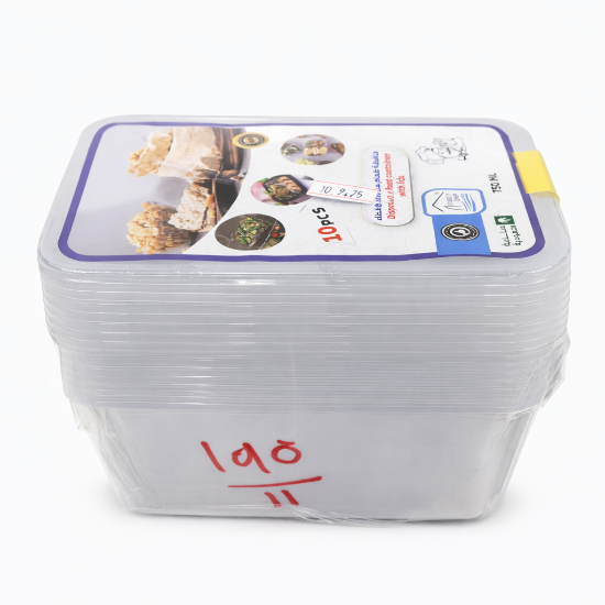 صورة علب رايت بلاستيك شفاف – 10 حبة – موديل 22-302