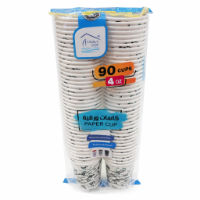 Picture of Rite paper cups with stylish letter designs, 4 oz capacity