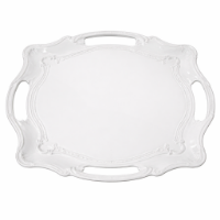 Picture of Rite Decorative White Melamine Plate – Size 27×36 cm | Model 6101