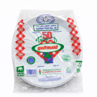 صورة صحن بلاستيك مدور رقم 26 – شد 50 × 10 ربطة – الخليج