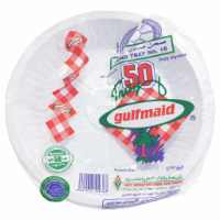 Picture of Al Khaleej Round Plastic Plate Al Khaleej Round Plastic Plate No.18 – 50 Pieces × 10 Packs