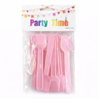 Picture of Pink Plastic Party Spoons – Model 4519